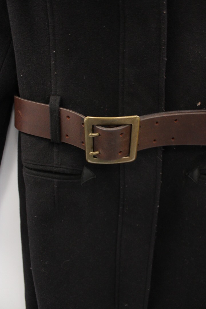 Women's BARBOUR Black Wool & Cashmere Blend Belted Trench Coat UK10