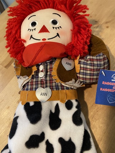 APPLAUSE RAGGEDY ANN COWGIRL COW GIRL WESTERN PLUSH DOLL WITH TAG 15.5” - Picture 4 of 5