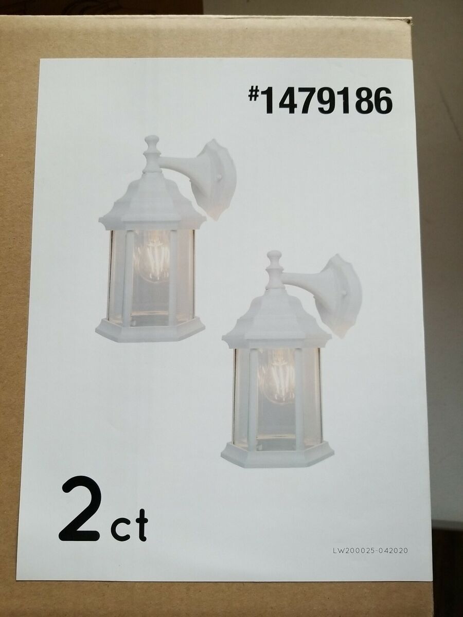 Project Source 11.81-in H White Medium Base (E-26) Outdoor Wall Light Project Source 11.81-in H White Medium Base (E-26) Outdoor Wall Light