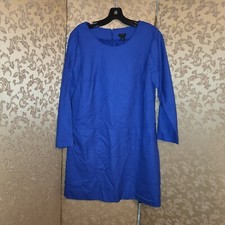 J. Crew Blue Classic Wear to Work Shift Dress Size 6