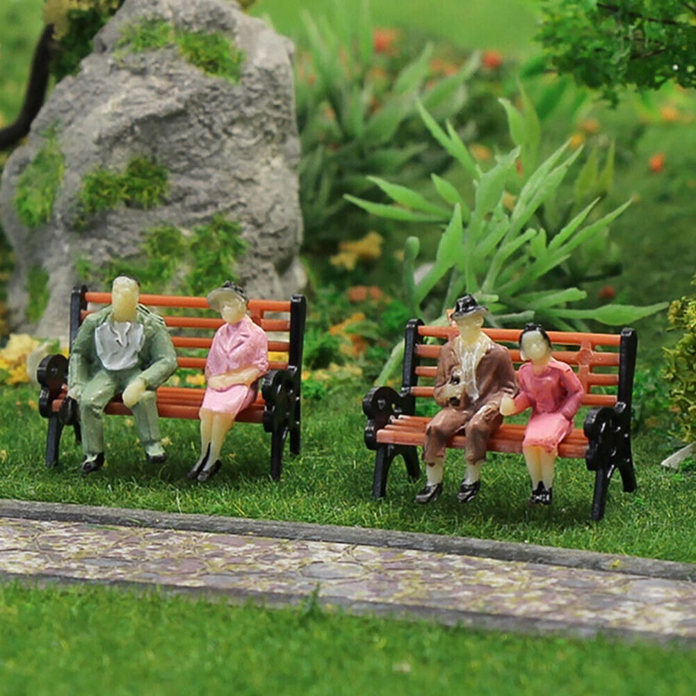 Kit Tables Et Chaises Modélisme échelle HO (1:75) - 5 Ensembles, Neuf