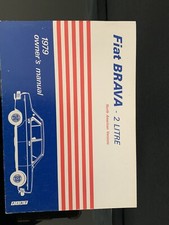 1979 Fiat Brava 2 Litre Owners Manual North American Version
