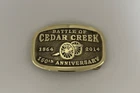 Civil War 150th Anniversary Buckle  Battle Of Cedar Creek Solid Brass Only 150