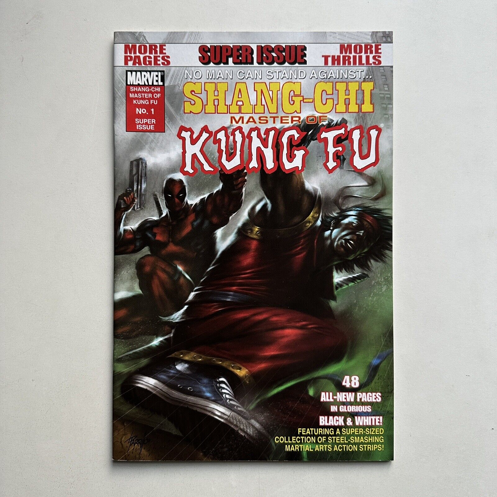 Marvel Comics Shang-Chi Master of Kung Fu #1 One-Shot Deadpool Parrillo Cover