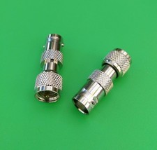  2 PCS Mini UHF Male To BNC Female Connector - USA Seller