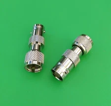 (2 PCS) Mini UHF Male To BNC Female Connector - USA Seller