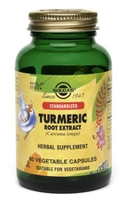 Solgar Standardized Turmeric Root Extract 60 Vegetable Capsules