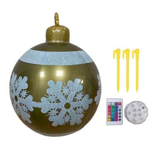 Christmas Ornaments 23.6Inch Christmas Balls Outdoor Atmosphere PVC Inflatable - Picture 7 of 23