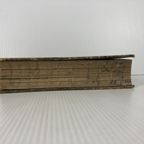 1842 HOLY BIBLE POLYGLOTT English leather antique - Foto 11 di 12