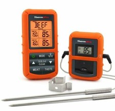 ThermoPro TP20 Wireless Cooking Food Remote Thermometer with Dual Probe - Orange