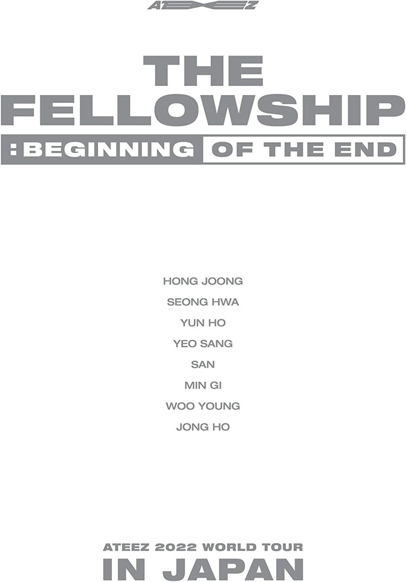 New ATEEZ 2022 WORLD TOUR THE FELLOWSHIP BEGINNING OF THE END IN