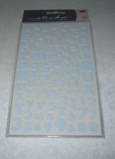 EK Success - Sticko Stickers - Baby Blue Alphabet  Numbers - New Package