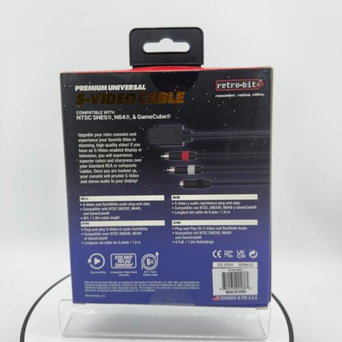 Retro-Bit S-Video Cable for GameCube N64 and SNES - Picture 6 of 6