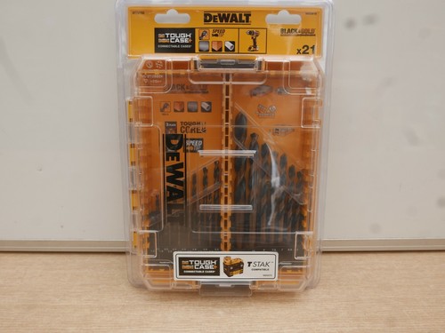 DEWALT DT70755 21PCE BLACK & GOLD HSS G 1-12MM METAL DRILL BIT SET + TSTAK CASE - Picture 2 of 3