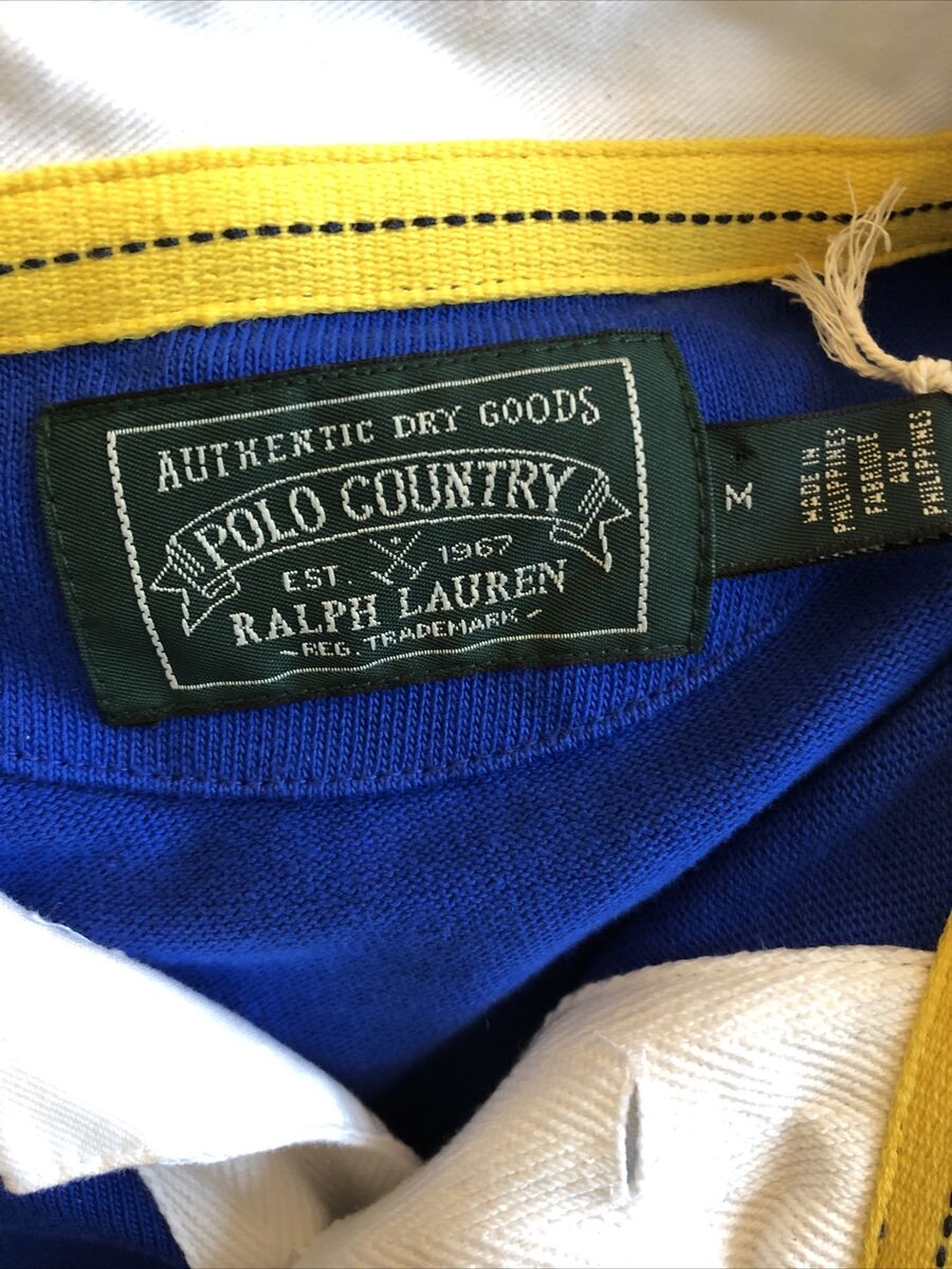 Polo Country P-93 Ralph Lauren RRL Shirt Rugby Colorblock Polo Country P-93 Ralph Lauren RRL Shirt Rugby Colorblock