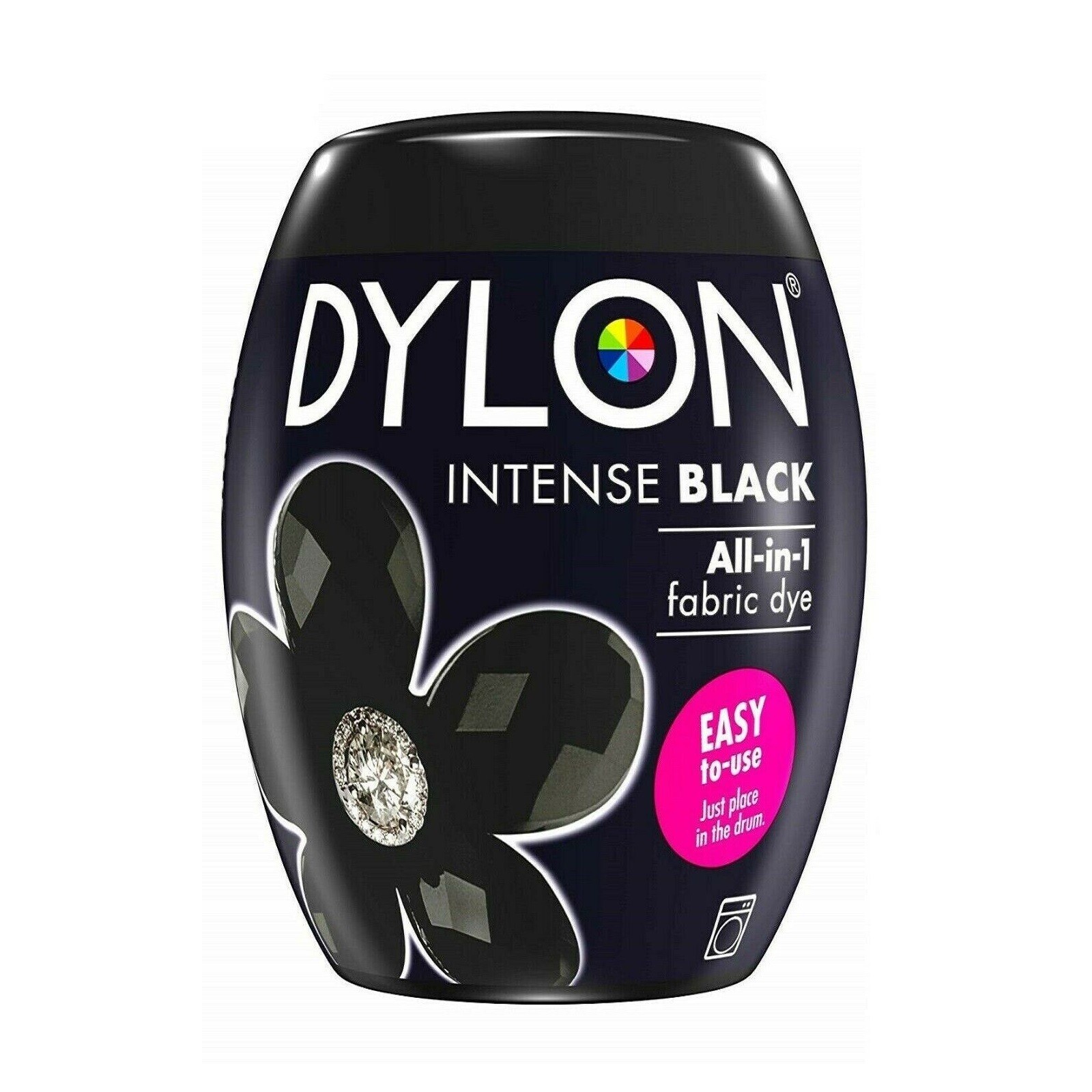 350G Intense Black Dylon Machine Dye Pod Powder Fabric Wash For Colour