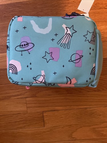 Cat & Jack Lunch Bag Lunch Tote School Lunch Bag NWT Green Purple - Picture 6 of 6