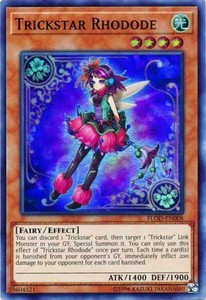 Trickstar Rhodode - FLOD-EN008 - Super Rare - Unlimited Edition x3 - Near Mint