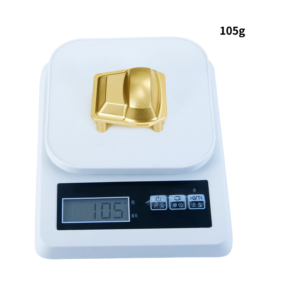Brass Differential Cover ZAWELIYO Brass Diff Cover For Axial SCX6