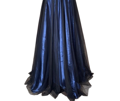 VTG Blondie Nites Y2K Prom Dress Sz1 Beaded Mesh Pageant Ball Gown Fairy Grunge - Picture 6 of 11