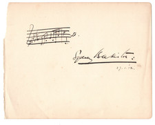 Sydney Blakiston Signed Musical Quote AMQS 1912 /Autographed British Composer