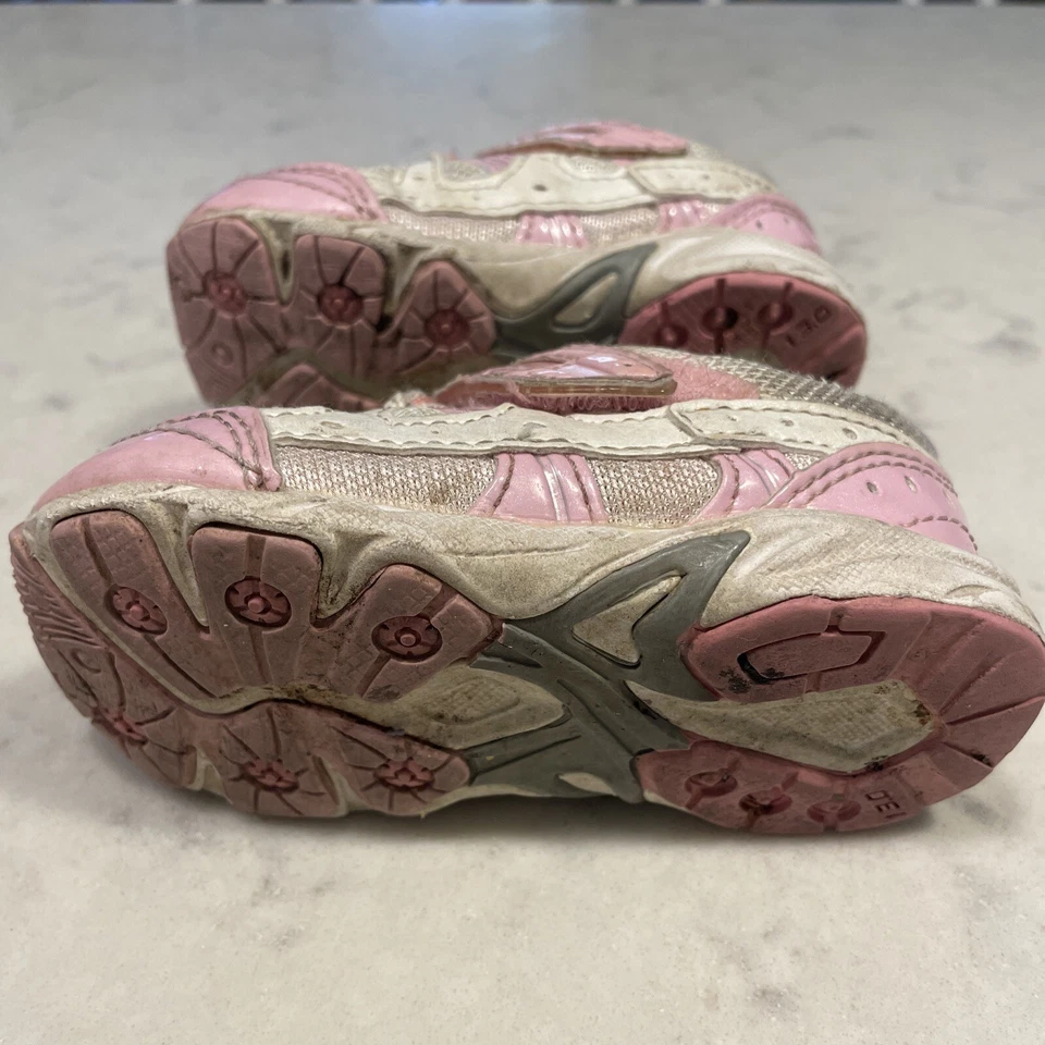 Tsukihoshi Tenis Niño Pequeño Caminante Rosa Niñas Tenis Zapatos Talla 5.5 Gancho Lazo Foto 4 de 4