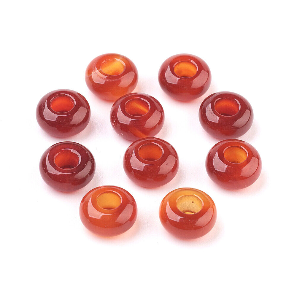 Spacer Bead, 2 hole w/Carnelian Spacer Bead, 2 hole w/Carnelian