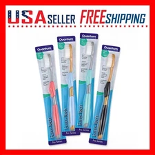 Quantum Labs EuroTech Toothbrush PRO SERIES Pack of 4 Assorted Colors Ultra Fine