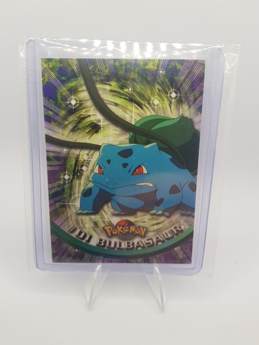 BULBASAUR #01 Topps Pokemon Series 1 - TV Animation - Black Label - MINT