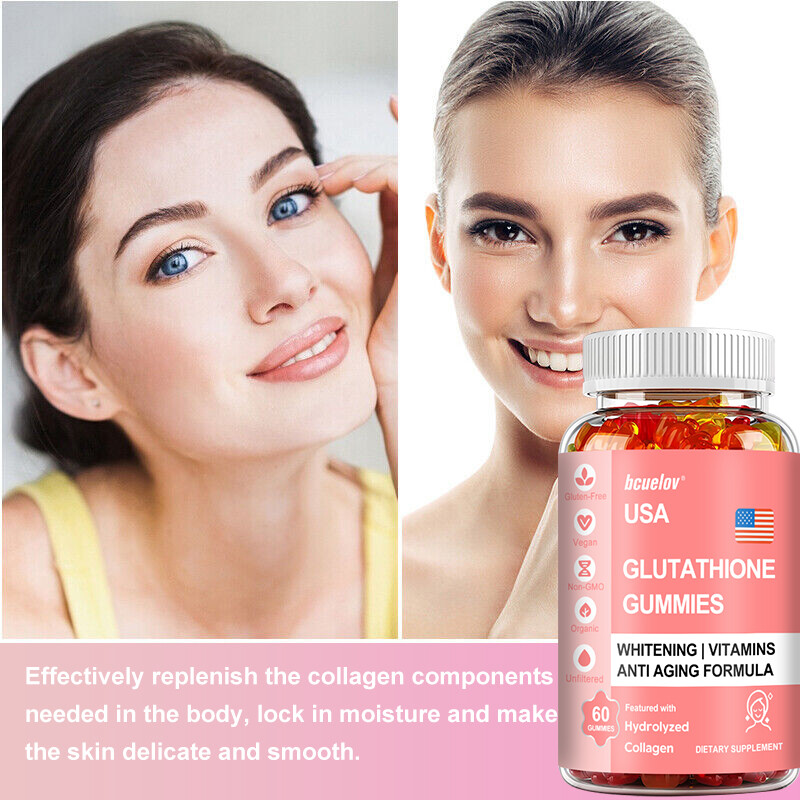glutathione helps skin huntington beach Whitening Gummies Anti-Aging Brightening Hair,Skin &Nail Health Magnesium Glycinate 350 mg