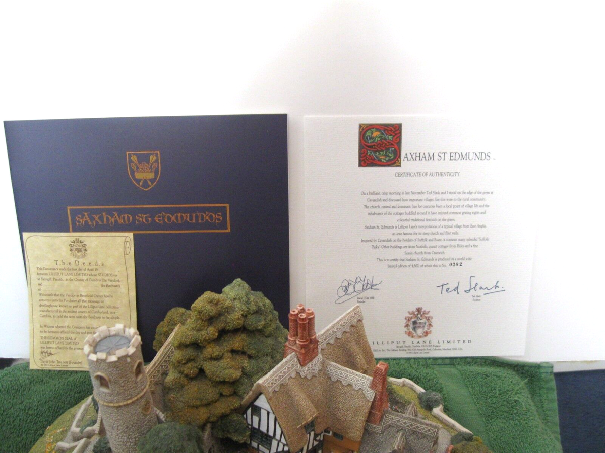 Rare Lilliput Lane - Saxham St. Edmunds - MIB with COA Ltd