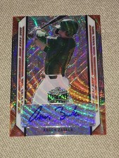 AARON ZAVALA 2021 Leaf Metal AUTOGRAPH #2/4 Oregon Ducks Texas Rangers