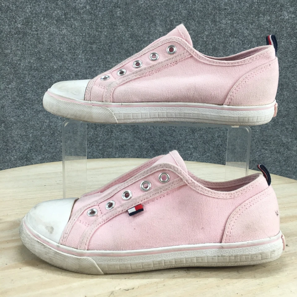 Tommy Hilfiger Zapatos Niños 2 Niñas Núcleo Sin Cordones Tenis Sin Cordones Tela Rosa Foto 2 de 4