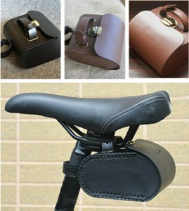 leather bicycle saddle bags