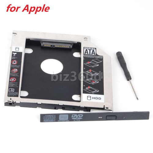 Second 2nd HDD SSD Caddy Adapter for MacBook Pro Mid 2012 replace UJ