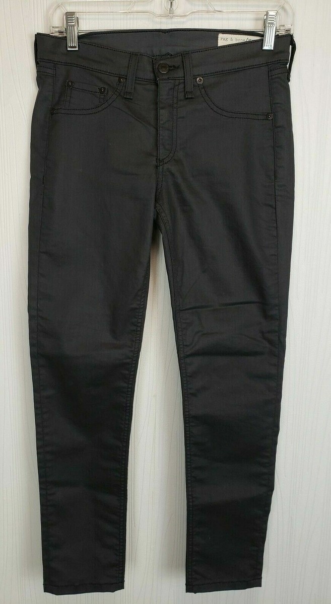 rag & bone Jeans Sz 27 *Legging* Black Resin 