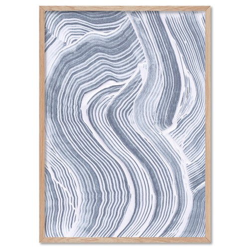 Abstract Wall Art. Painted Texture Lines. Hamptons Bedroom Decor | ABA-24 - Picture 4 of 10