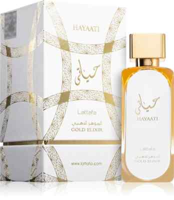 Lattafa Hayaati Gold Elixir Eau De Parfum 100ml Unisex Zitrisch, Gourmand EDP