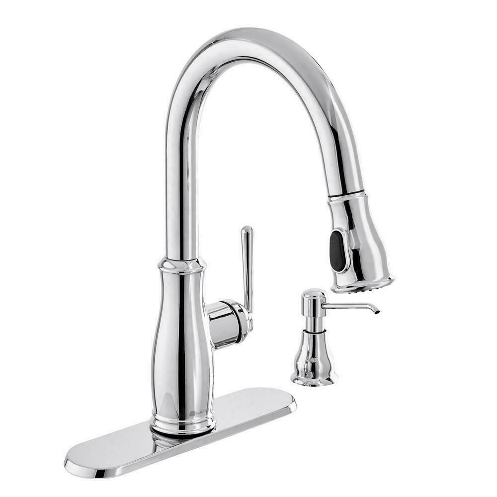 Kagan Single-Handle Pull-Down Sprayer Kitchen Faucet with Soap Dispenser in Bronze Kagan Single-Handle Pull-Down Sprayer Kitchen Faucet with Soap Dispenser in Bronze