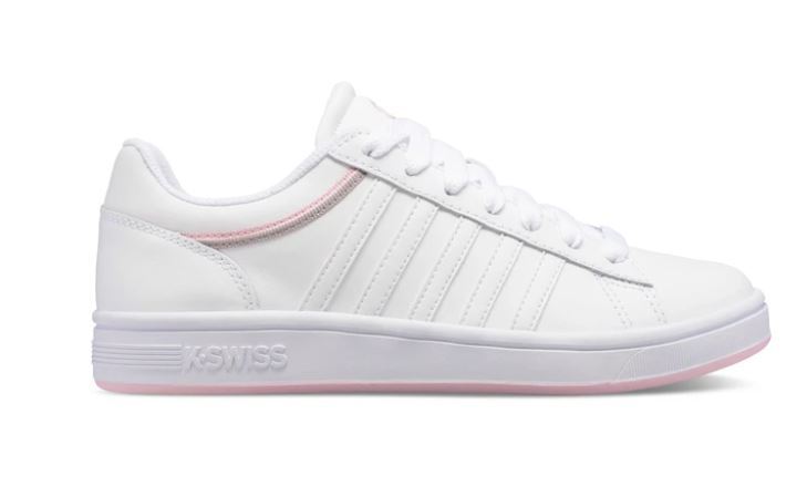 K-Swiss Women's Court Winston Sneaker - Leather Upper Tennis Shoe With Rubber Outsole
