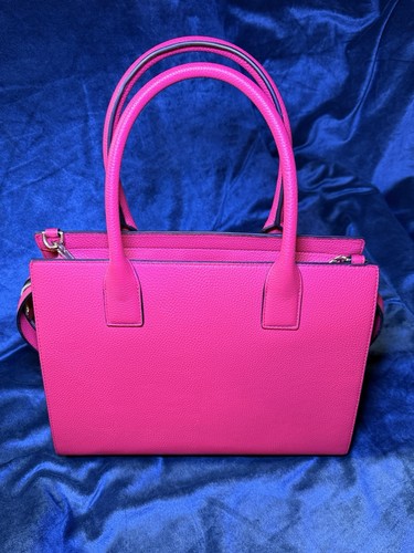 Karl Lagerfeld Orchid Pink Leather Handbag In Great Condition - Picture 5 of 9