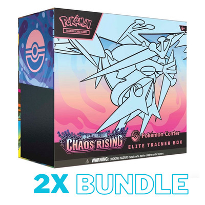 2x Chaos Rising Pokemon Center ETB PRESALE - Ships by 23 May 2026 (BUNDLE DEAL)