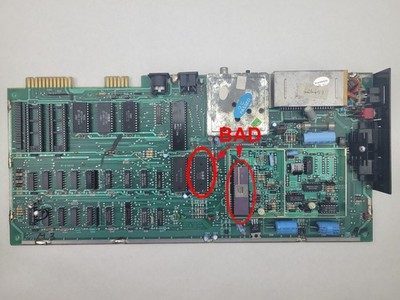 Commodore 64 Motherboard 326298 Tested - You only need CIA, SID & VIC Chips