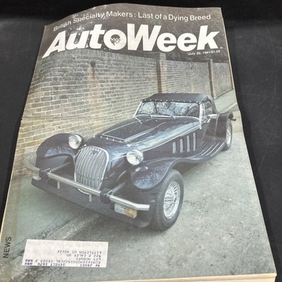 Autoweek & Competition Press Magazine July 20, 1981