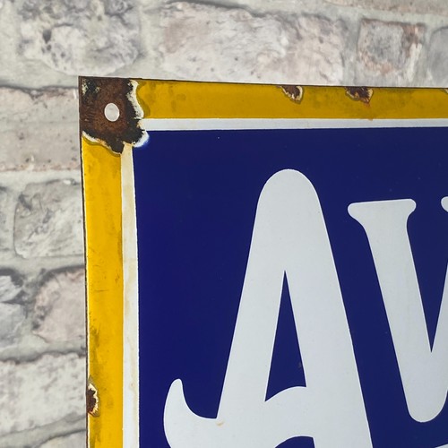 AVON Enamel Sign 19.7x15.7" (50x40cm) Rare Vintage Pneu Service Garage Iron Sign - Picture 2 of 15