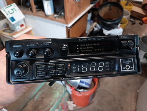 De colección MTX-4000 Alta Potencia Audio Digital Coche Cinta Cubierta Estéreo Encendido Sin Probar - Imagen 2 de 24
