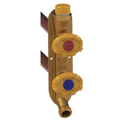 1/2 In. PEX X 4 In. L Freezeless Model V22 Anti-Rupture Hot and Cold Sillcock Va