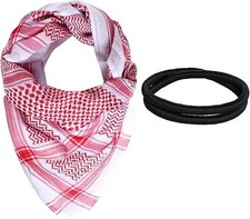 Arabic Head Scarf Keffiyeh Turban Shemagh Hijab Men Women Muslim Wrap Cotton