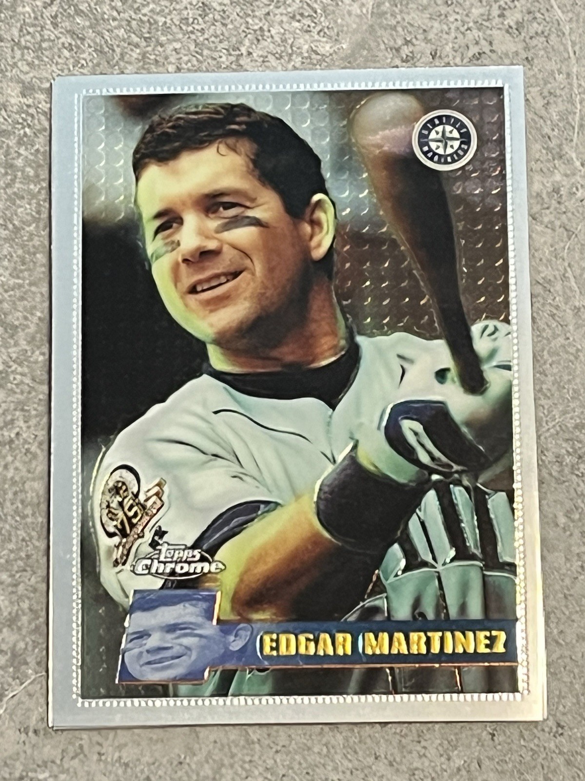 1996 Topps Chrome #94 Edgar Martinez MLB Seattle Mariners