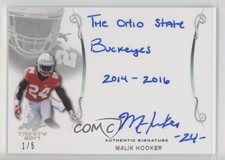 2017 Leaf Trinity Signatures Silver Spectrum /5 Malik Hooker #A-MH1 Auto 1fl4